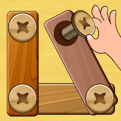 Wood Nuts & Bolts Puzzle v5.6 (MOD, много денег)