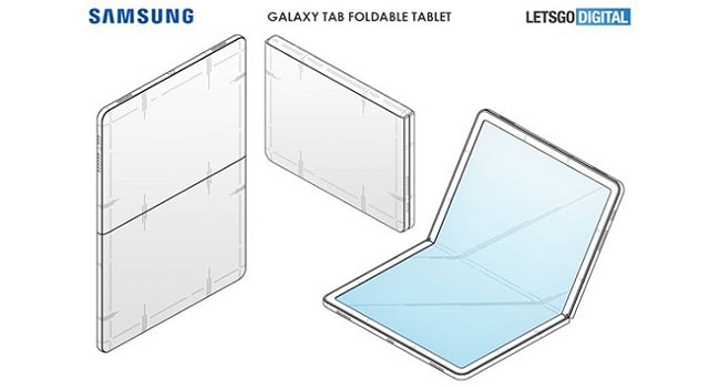 Samsung решила запатентовать дизайн первого в мире гибкого планшета!